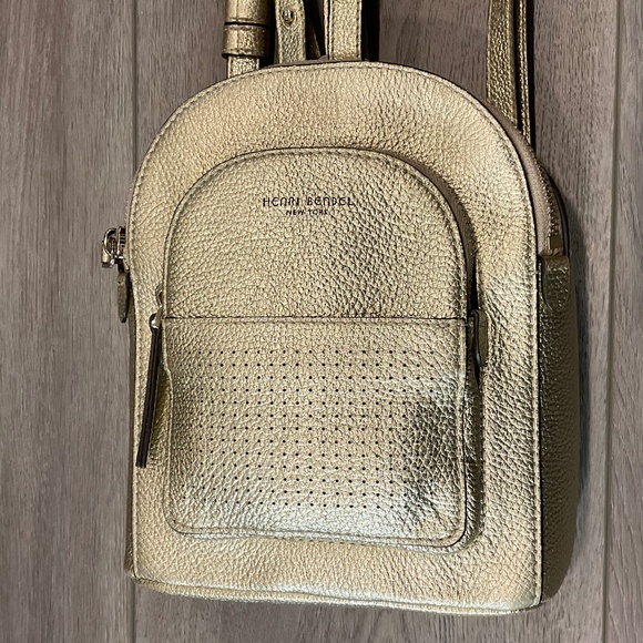 HENRI BENDEL Backpack Metallic Gold LIKE NEW main image 4